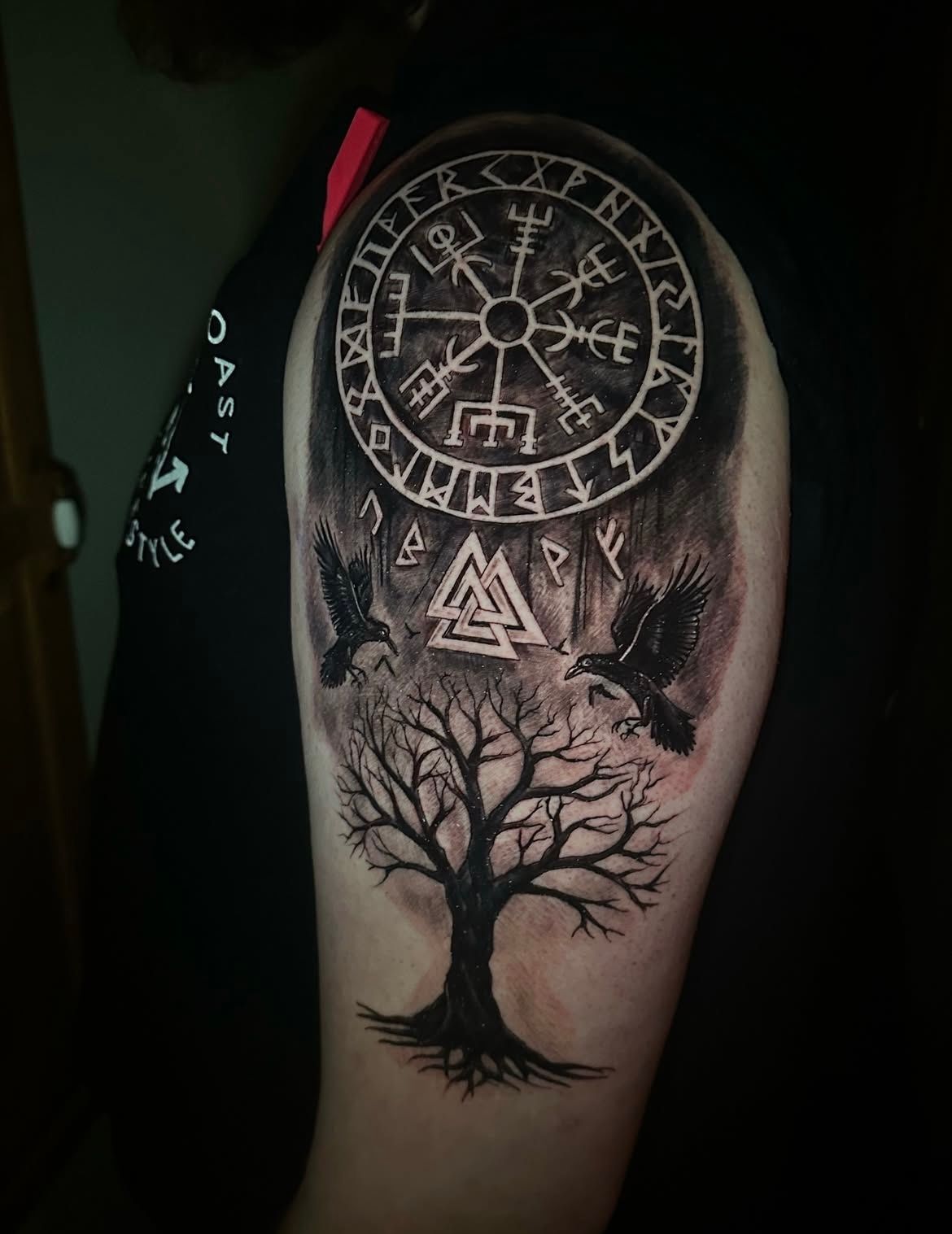 Norse Tattoo by Sly at Silver Ghost Tattoo in Edmonton Alberta Canada