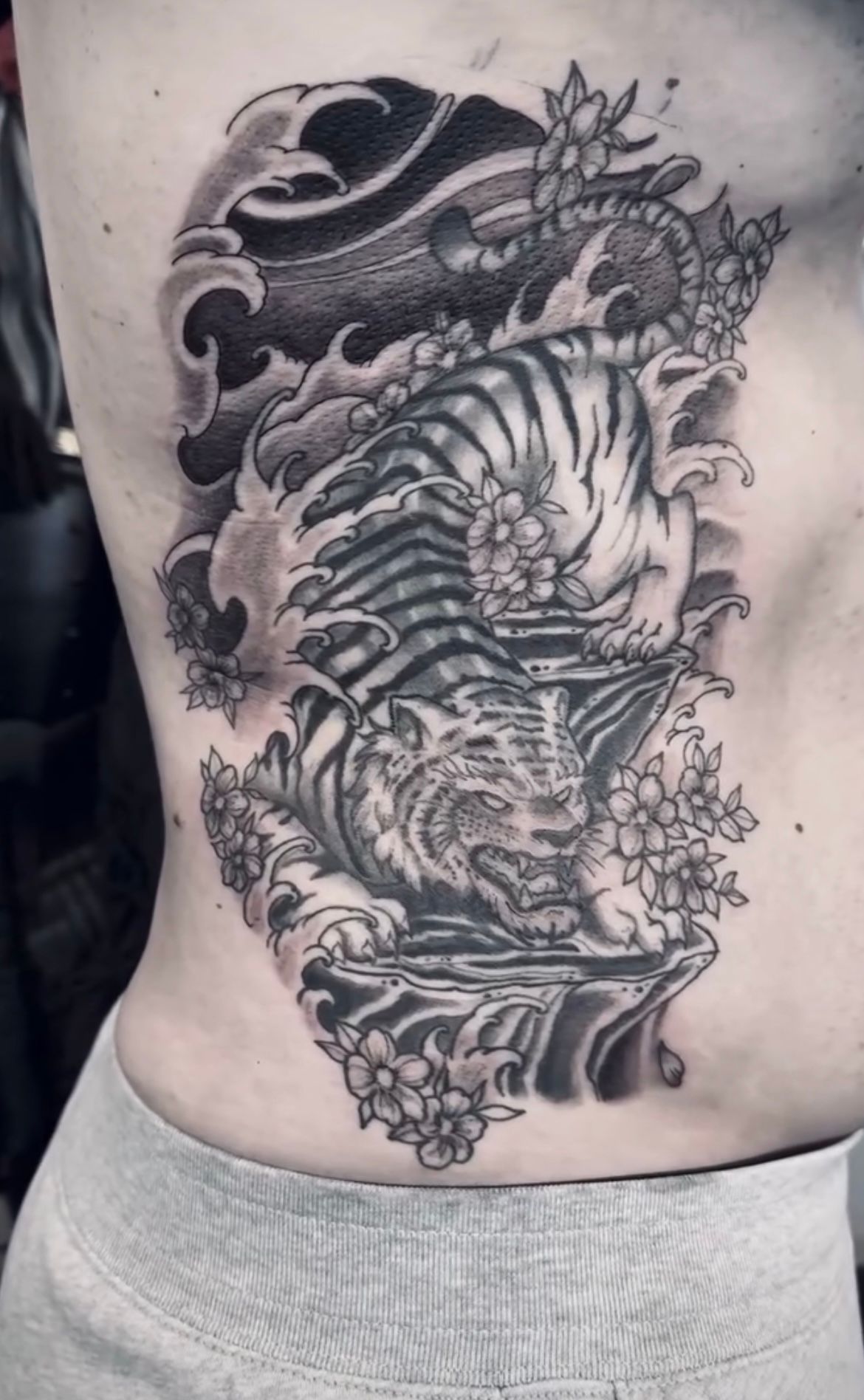 Tiger Tattoo by Vinny Nguyen at Crimson Empire Tattoo in Edmonton Alberta Canada