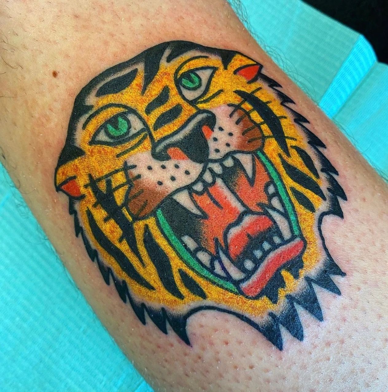 Tiger Tattoo by JD Pezderic at Silver Ghost Tattoo in Edmonton Alberta Canada