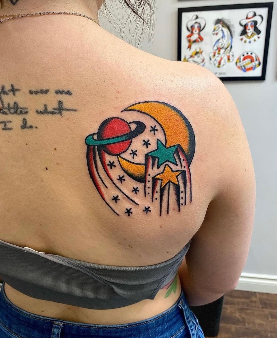 Space Tattoo by JD Pezderic at Silver Ghost Tattoo in Edmonton Alberta Canada