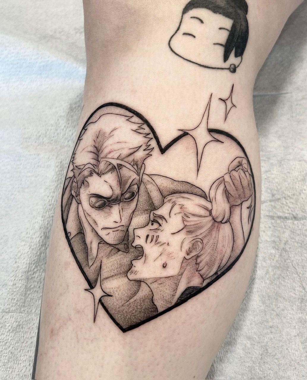 Nanami JJK Tattoo by Vanessa Spezowka at Crimson Empire Tattoo in Edmonton Alberta Canada