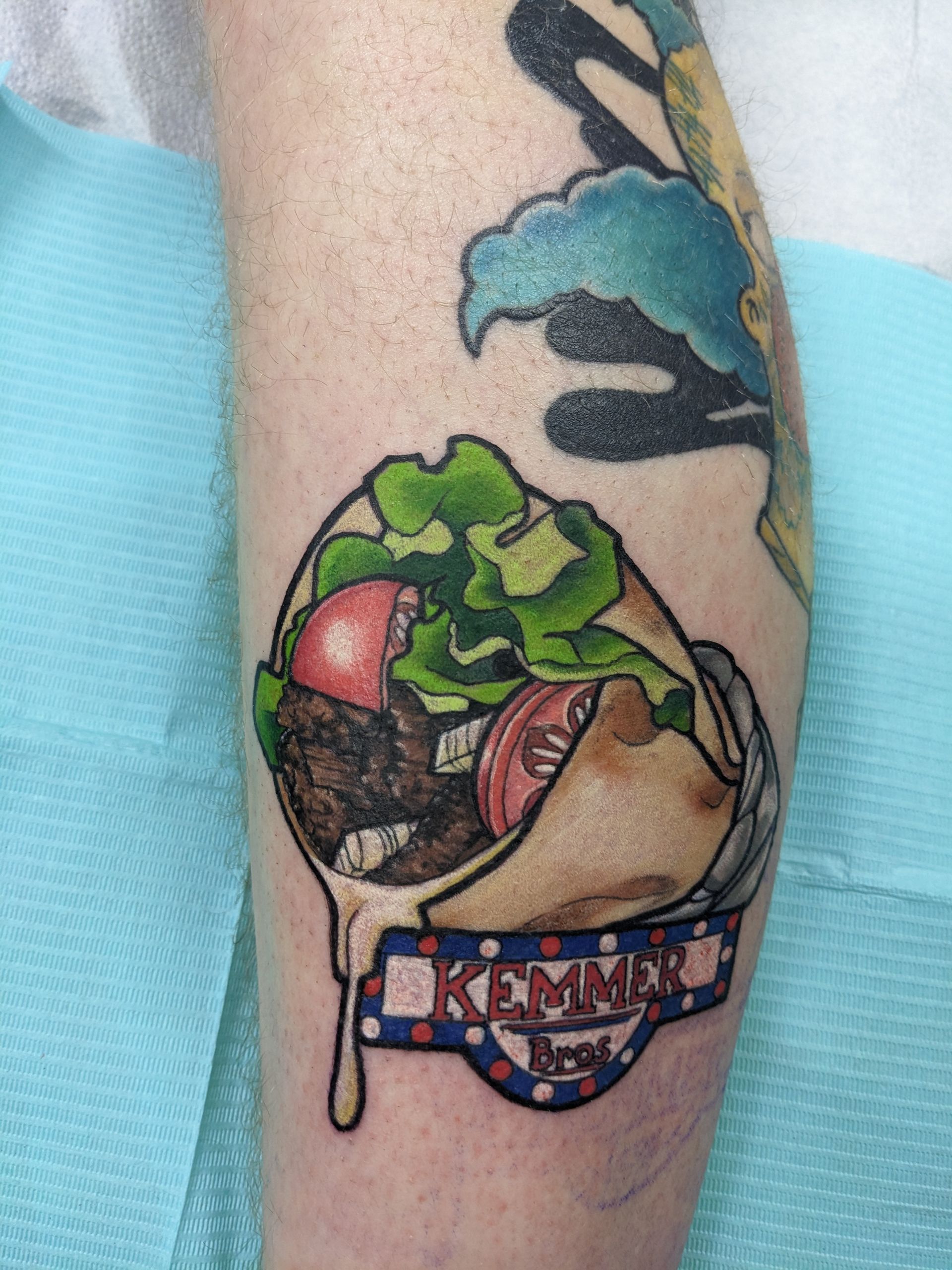 Donair Tattoo by Kevin Sherritt at Black Gold Tattoo Co in Edmonton Alberta Canada