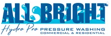 The logo for All Bright Hydro Pro Pressure Washing Commercial and Residential.