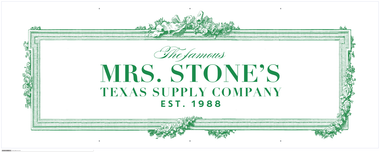 A logo for mrs. stone 's texas supply company