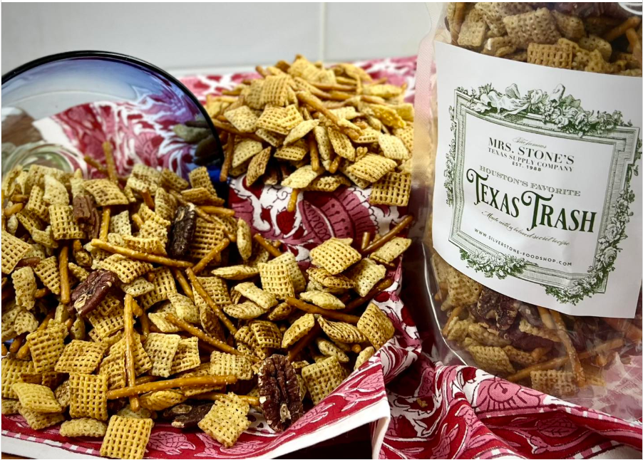 A clear bag and bowl filled with 