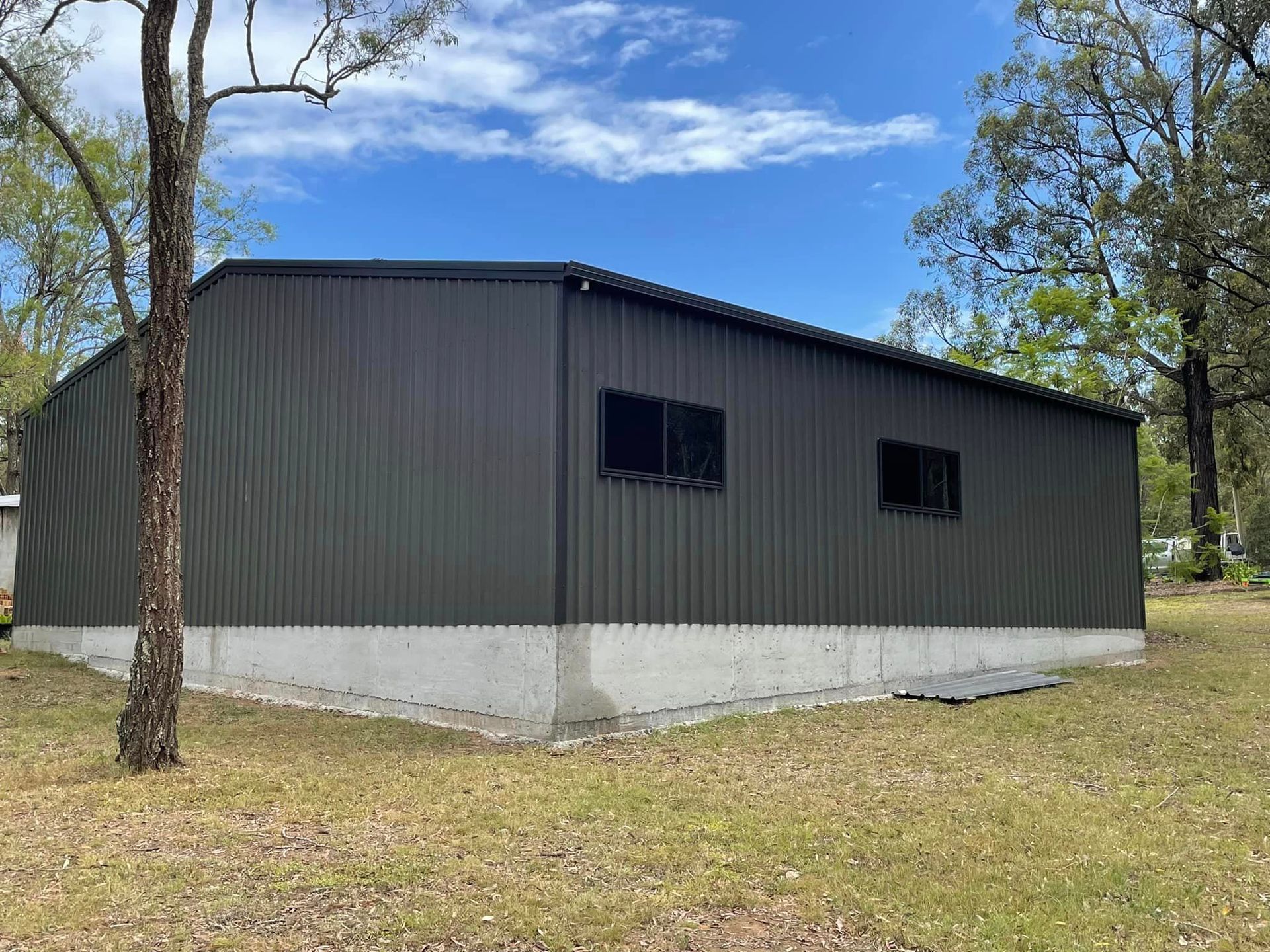 Corner of Farm Shed — Local Builders in Bobs Farm, NSW
