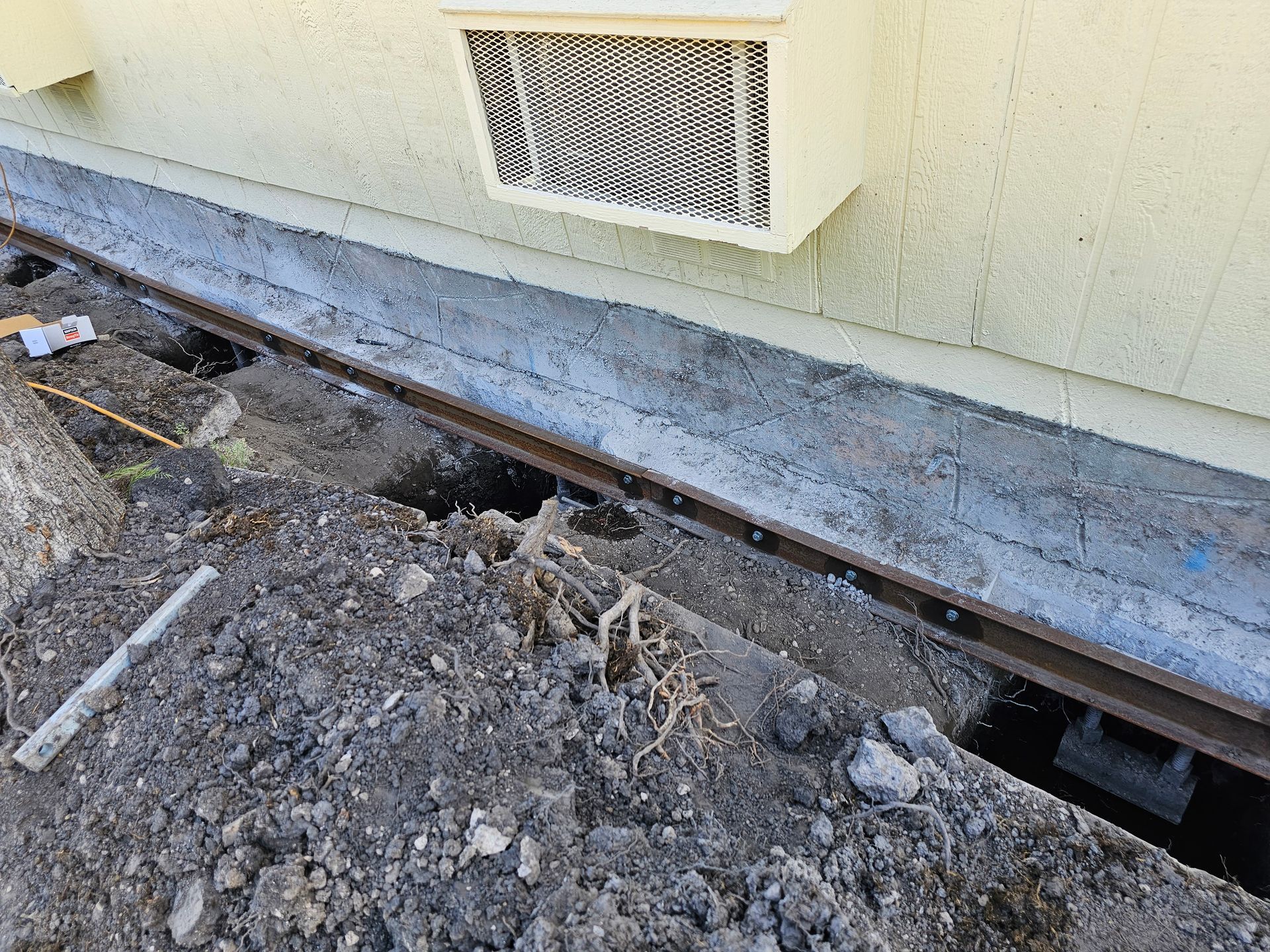 A home in Medford, Oregon getting a foundation repaired.