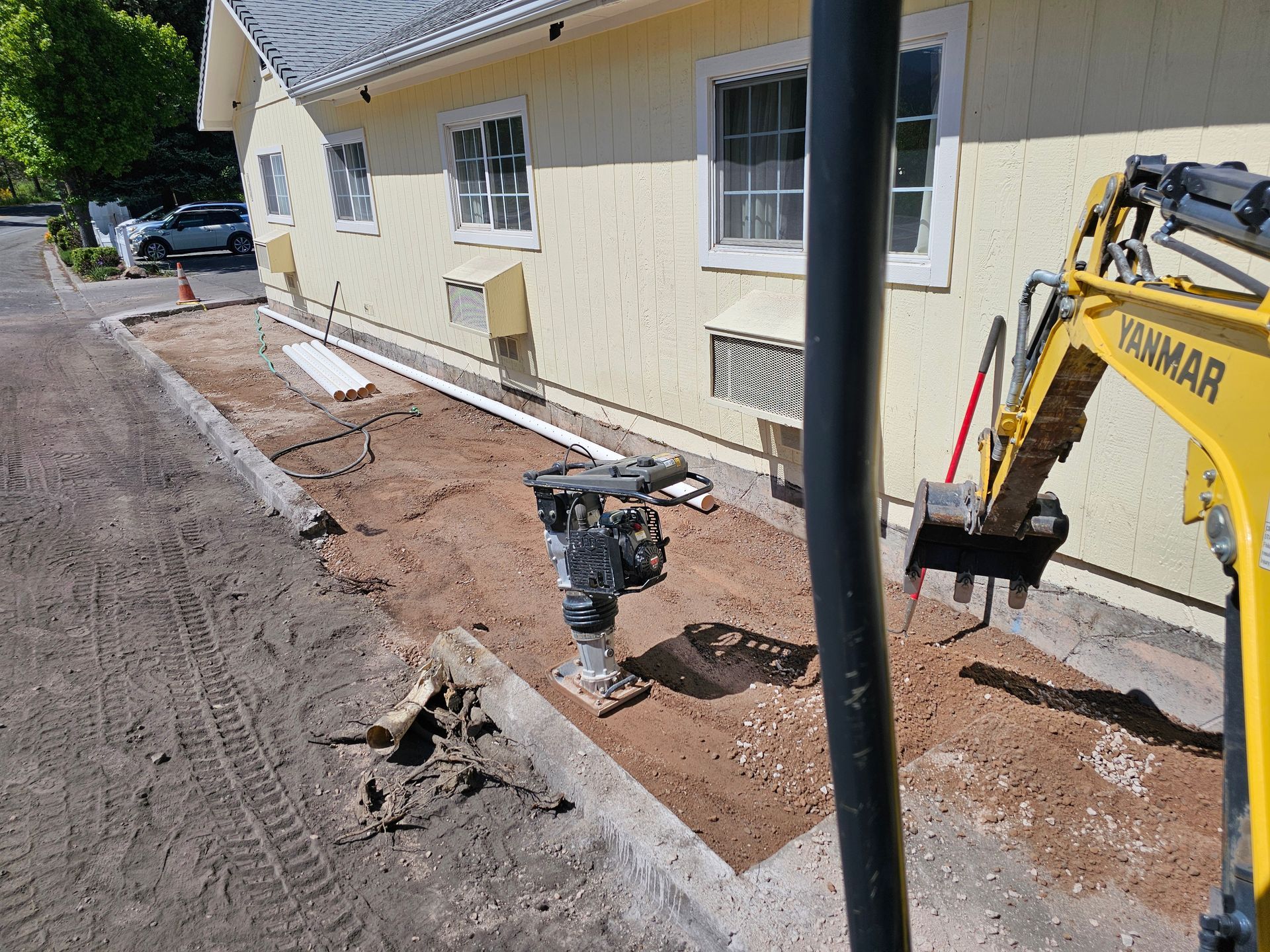 A home in Eagle Point, Oregon getting a foundation repaired.