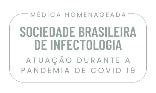 A logo for sociedade brasileira de infectologia atuao durante a pandemia de covid 19.