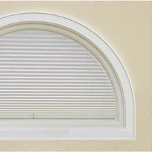 circle frame windows cellular & honeycomb shades