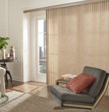cellular & honeycomb shades with vertical application