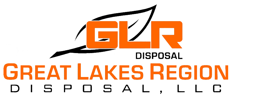 Logo for Great Lakes Region Disposal, LLC, featuring an orange 