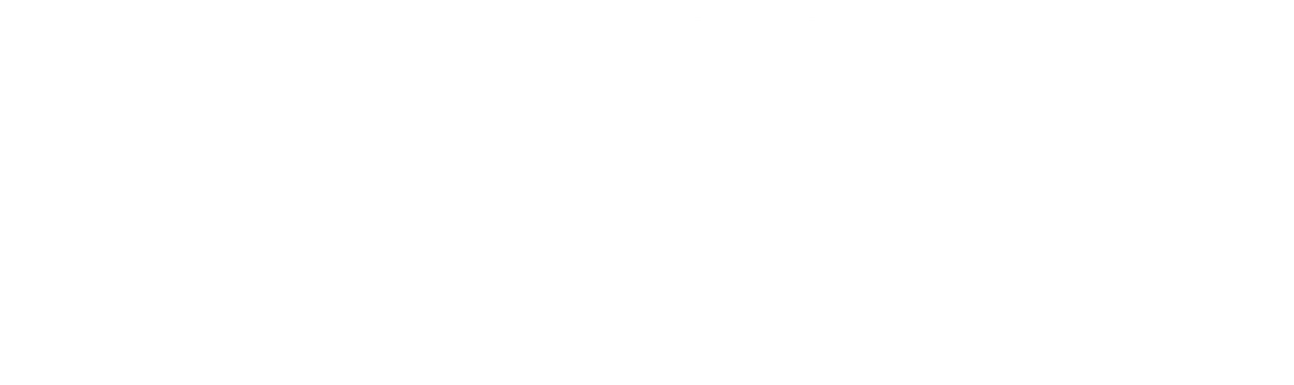 Brasserie Cognac Am&eacute;ricain logo. The logo is white and split in thee lines. Transparent background.