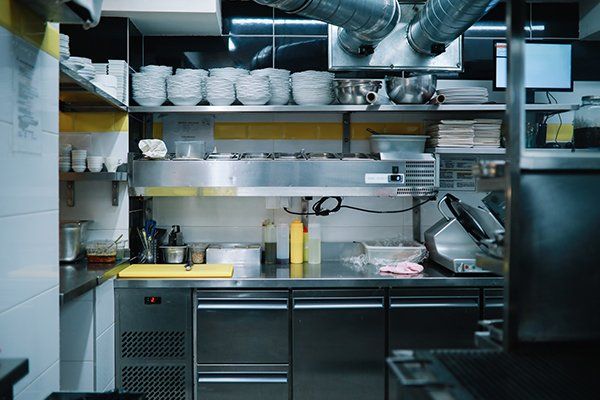 Empty Restaurant Kitchen — Croydon, PA — Jed Plumbing LLC