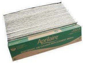 A box of aprilaire electronic air cleaner replacement media.