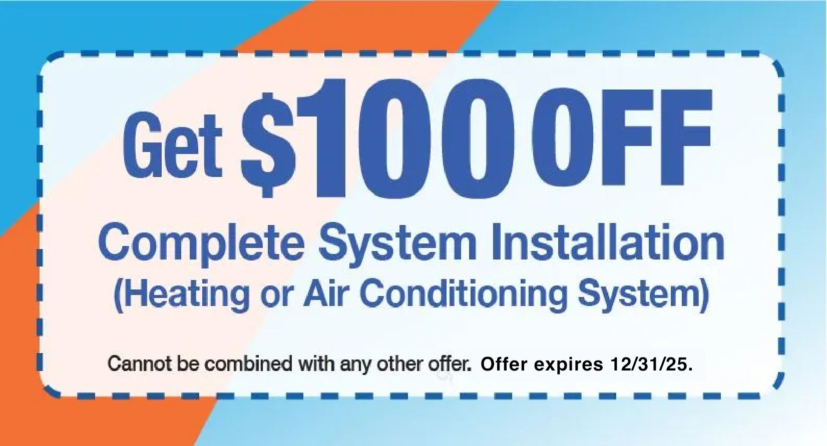 $100 OFF System Installation