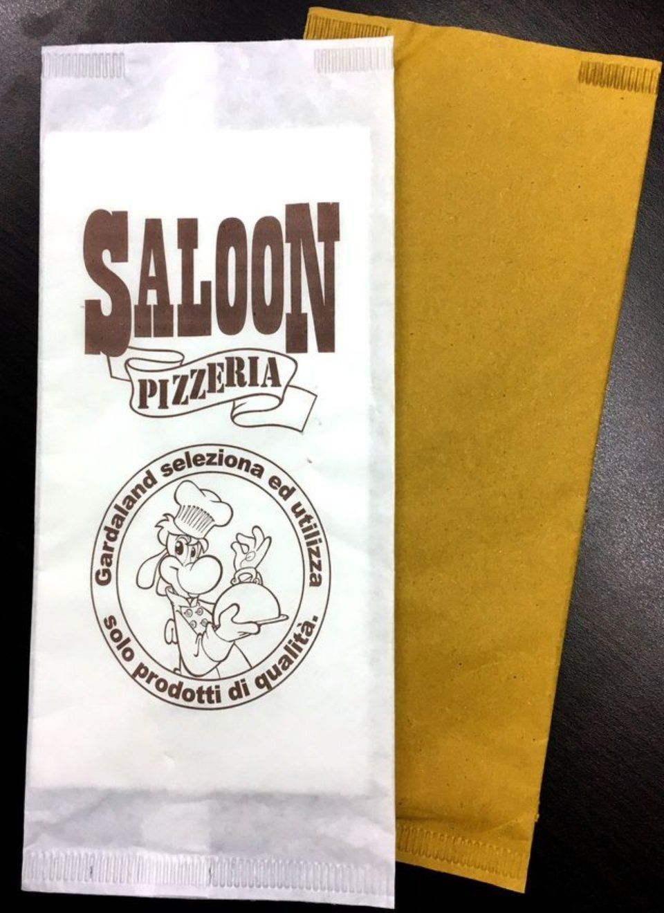 busta di carta per posate monouso