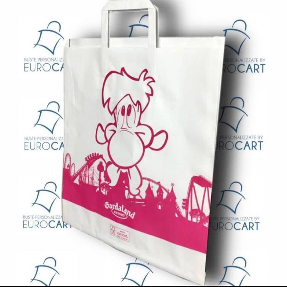 busta di carta con personalizzazione grafica