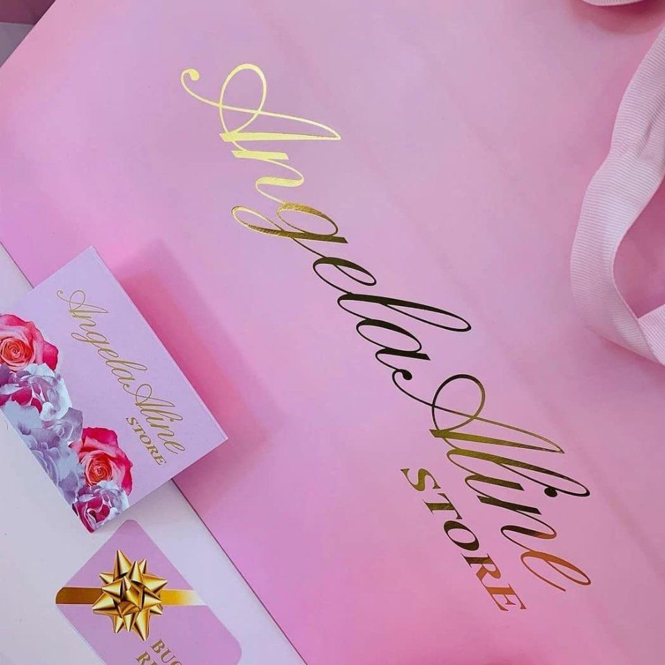 busta plastificata con stampa a caldo