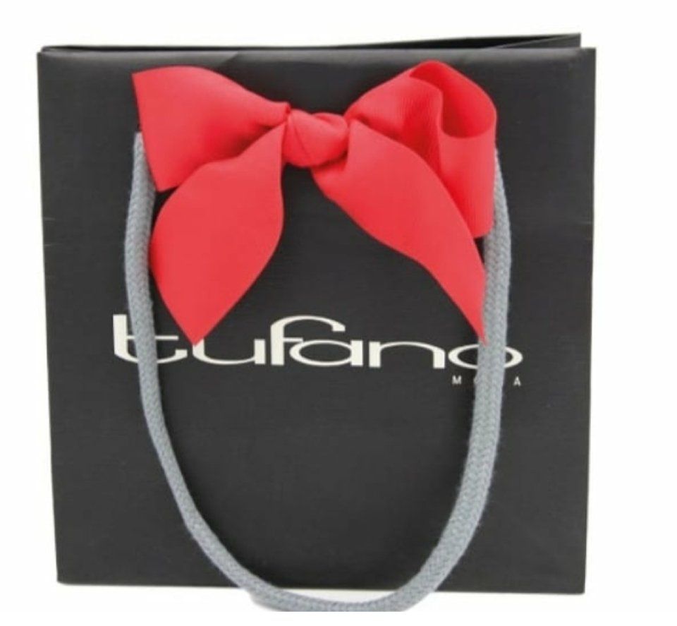 busta plastificata con stampa e fiocco