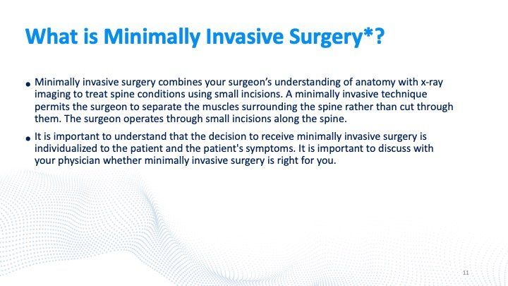 Image explaining what is minimally invasive surgery
