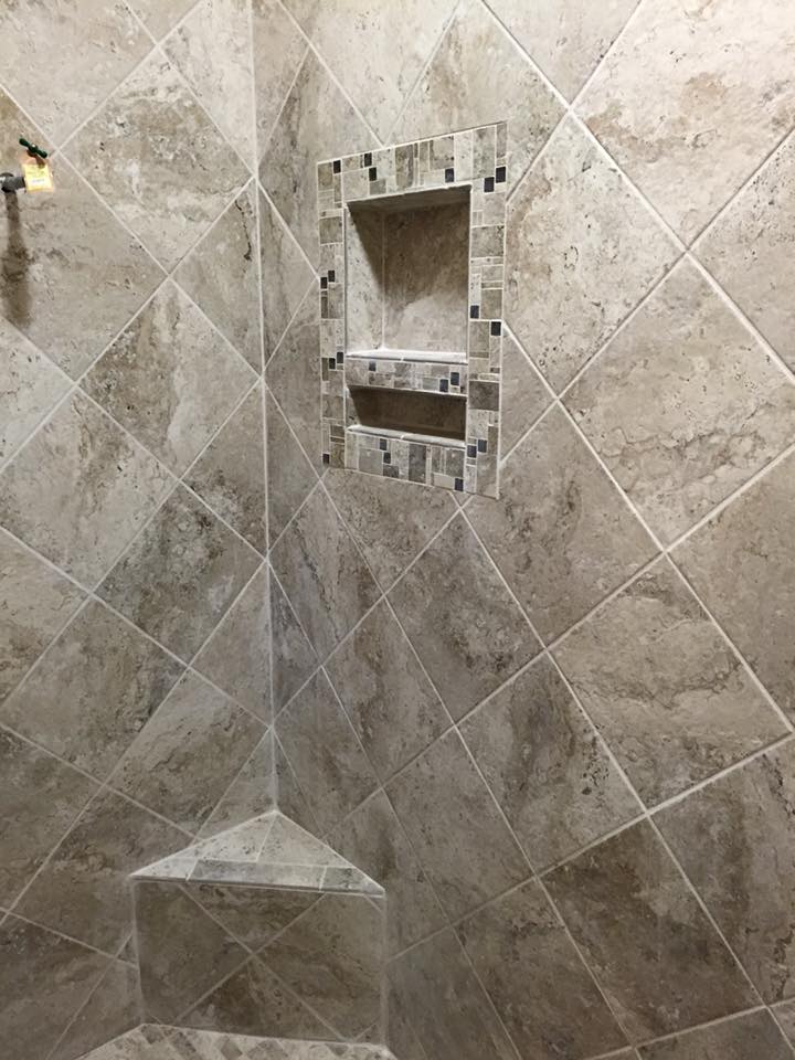 Toilet Repair/Replacement — Side View of Shower Room in Tulare, CA