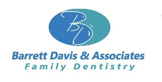 Logo for Barrett Davis, Jr. DDS Family Dentistry. Blue and teal oval with