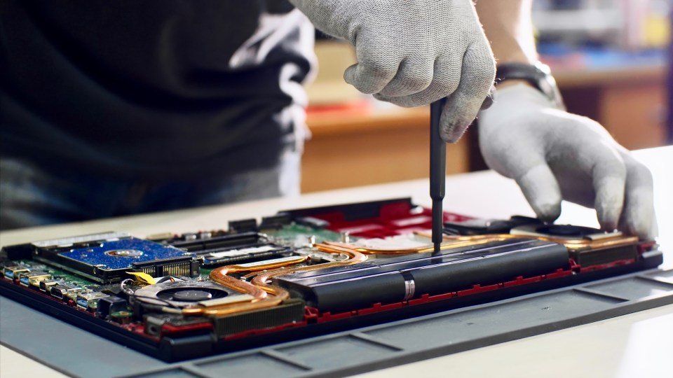 riparazione di un dispositivo elettronico