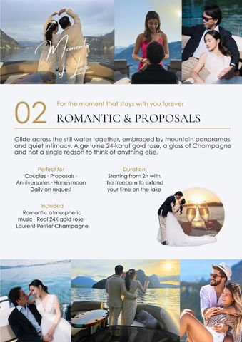Couple enjoying Champagne on a private sunset boat cruise with mountain panoramas in the background