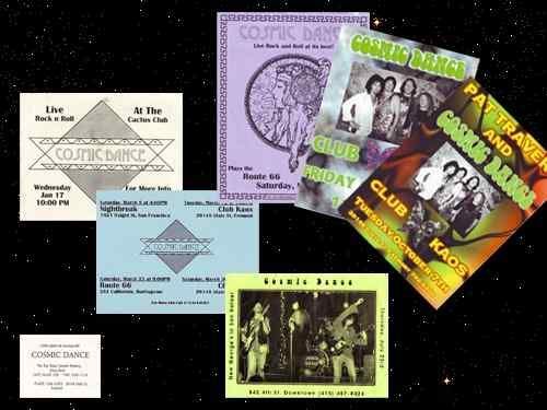 Classic Rock Live Shows Posters Cosmic Dance Bay Area 