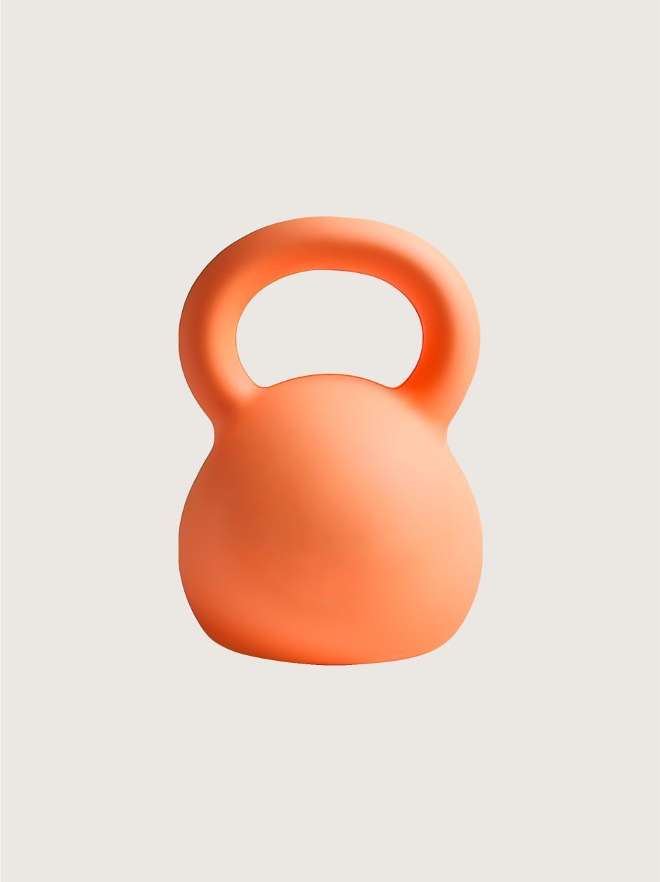 Orange kettlebell 