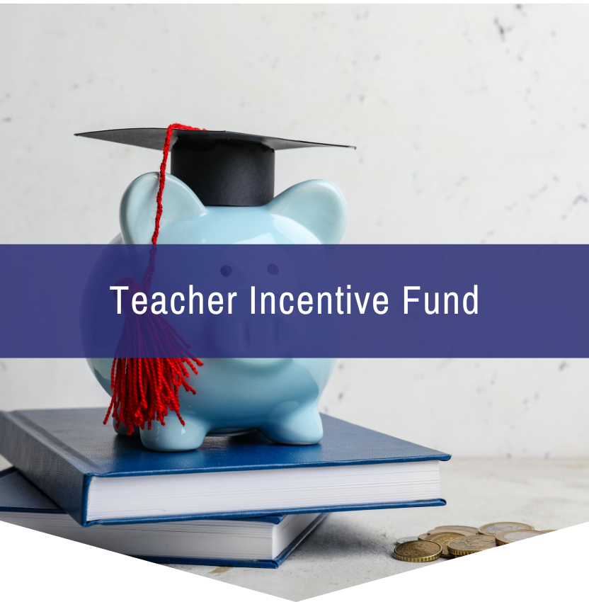 A piggy bank with a graduation cap on top of a stack of books