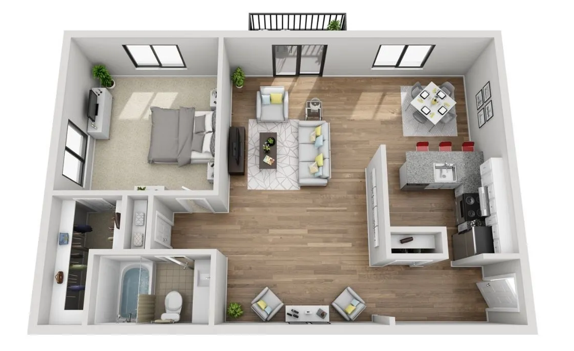 ONE BEDROOM APARTMENT