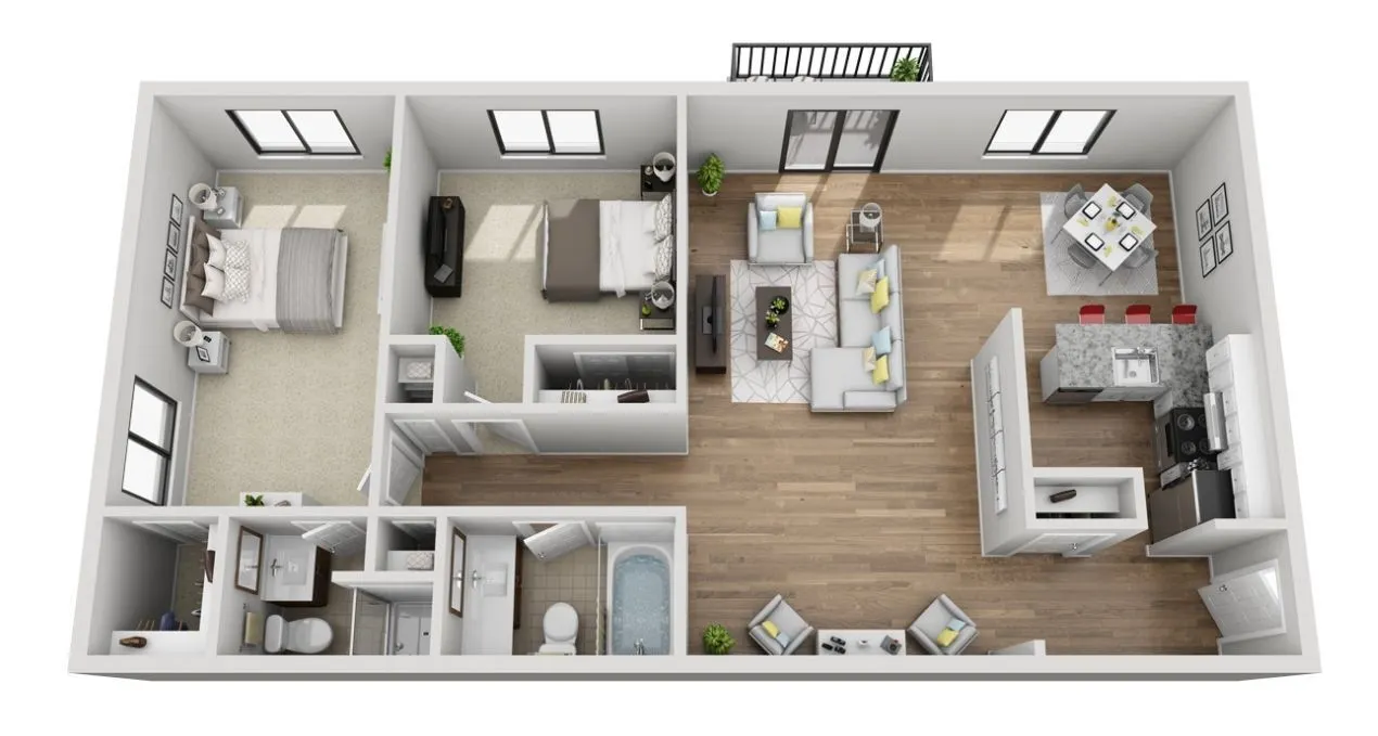 TWO BEDROOM APARTMENT