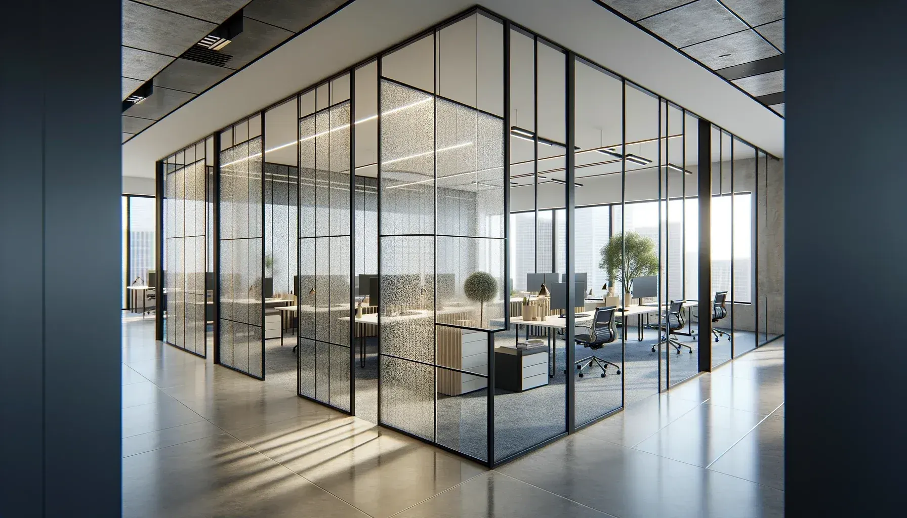 Fabric laminated partitions