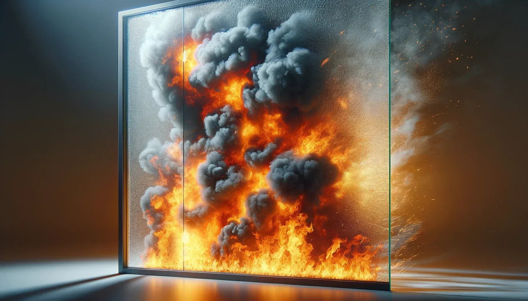 Fire-rated glass partitions