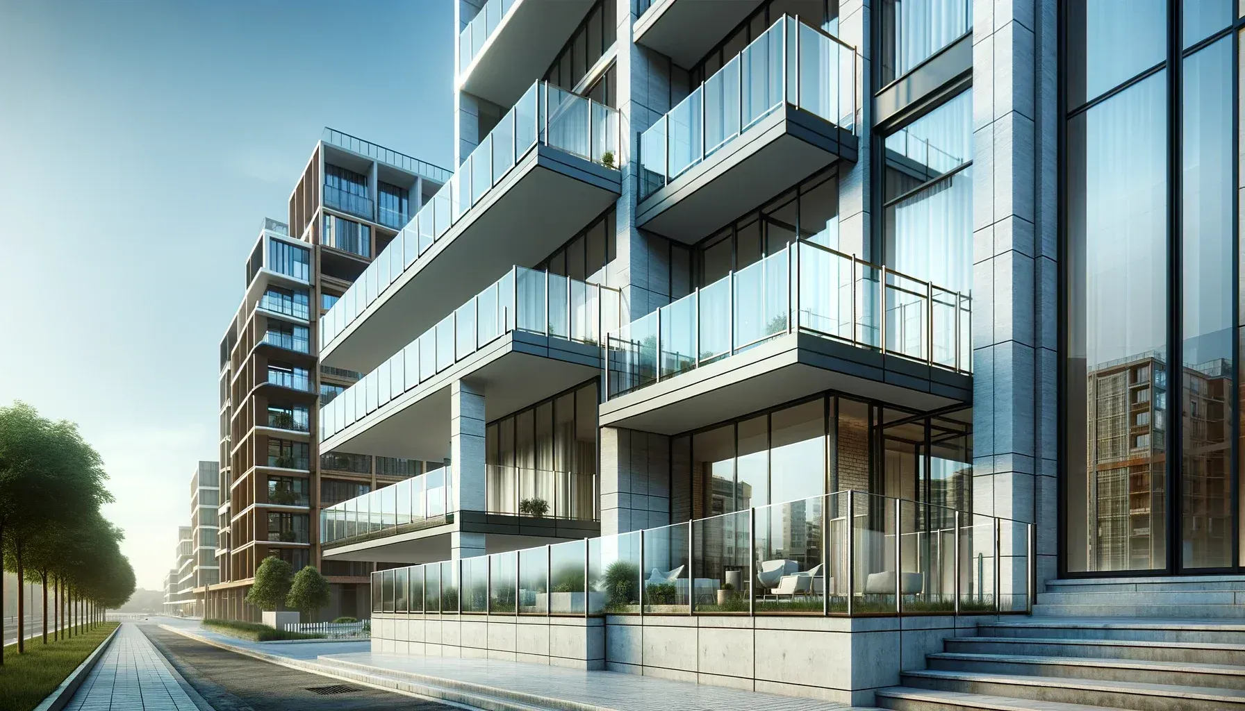 Structural glass for balconies