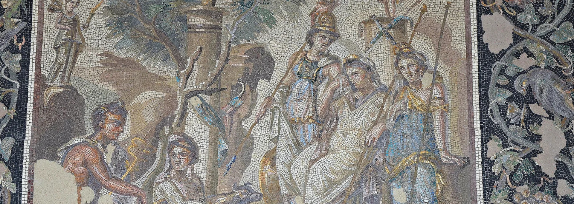 Picture of Judgement of Paris mosaic.