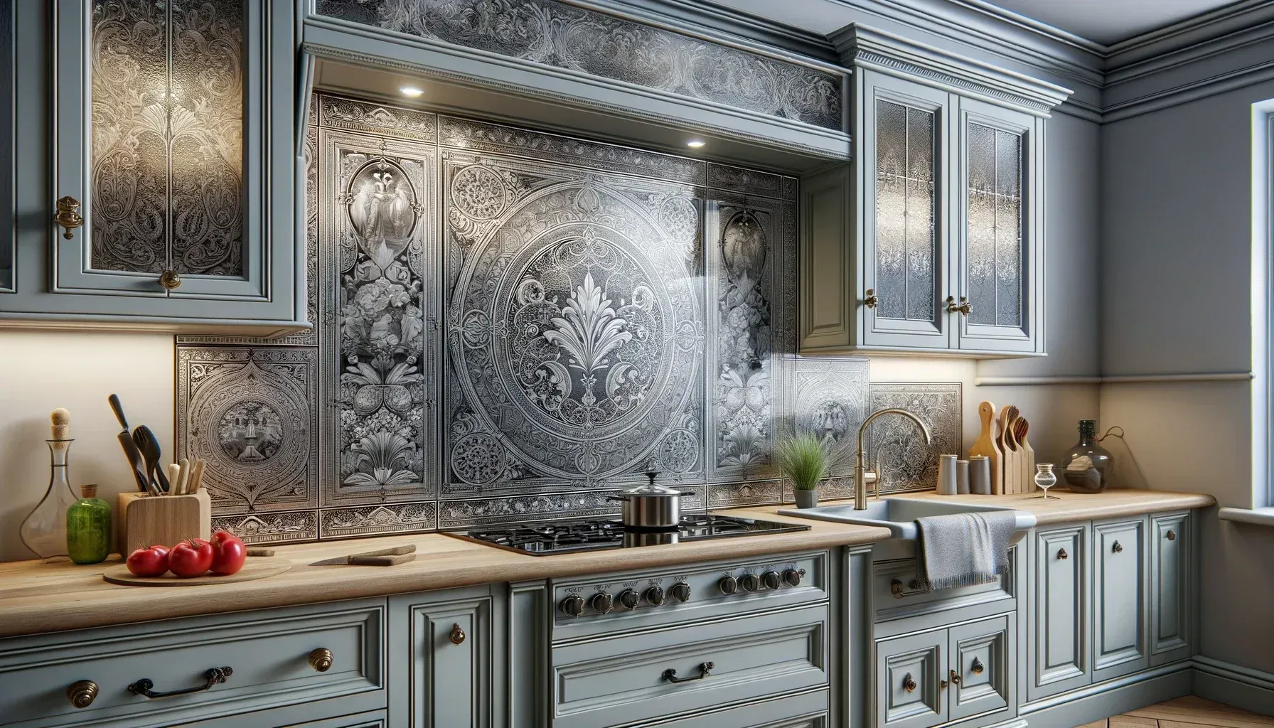 Digital printing and sandblasting