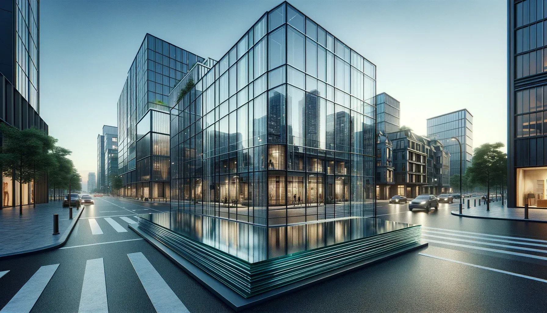 Acoustic glass roof panels