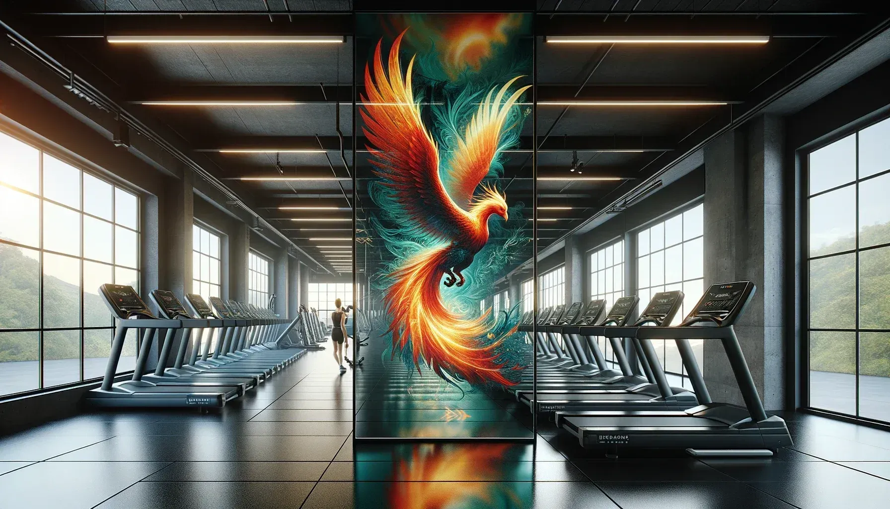 Digitally printed mirror glass