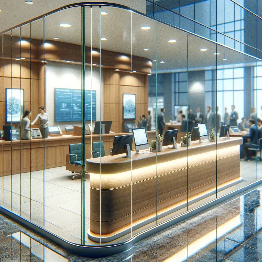 Soundproof glass shop fitting supplies