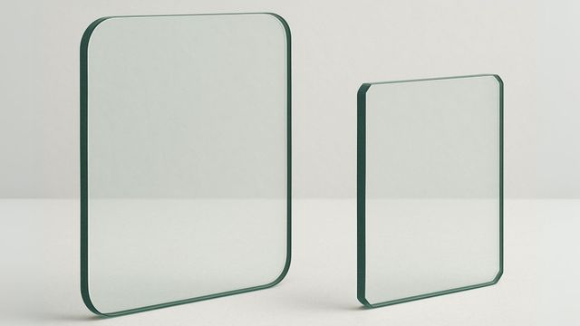 Toughened glass corners can be finished with a radius or dubbed corner. Discover the differences 