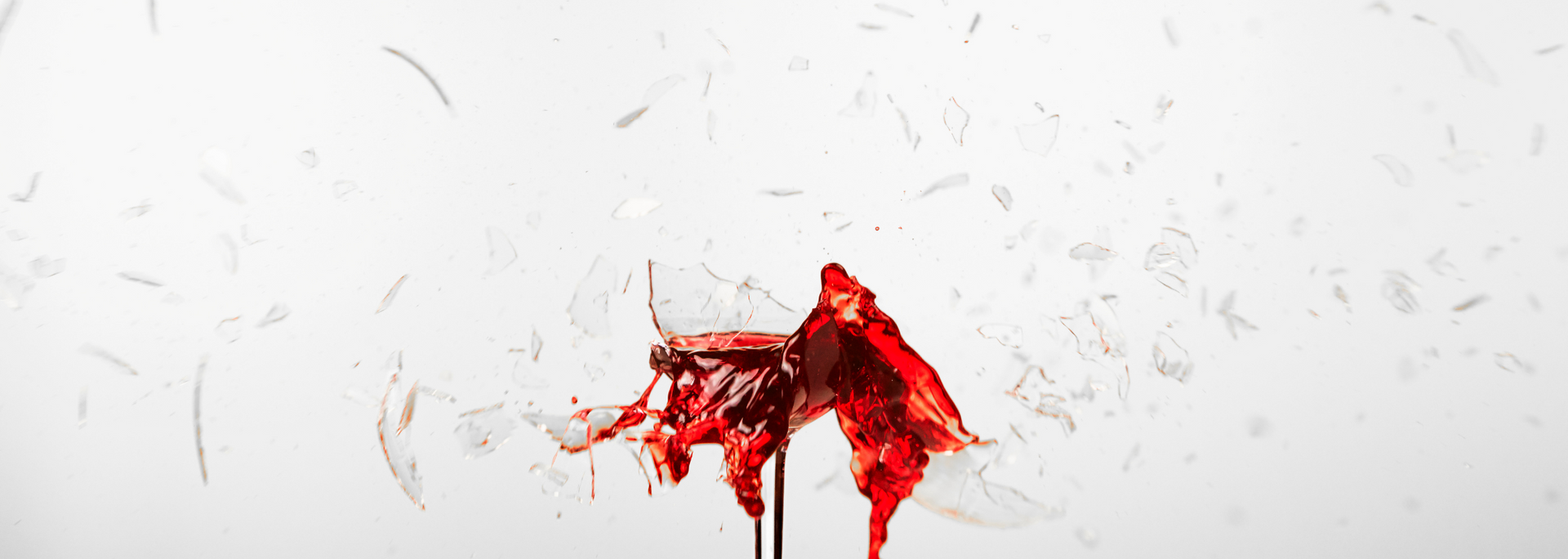 Picture of a wine glass smashing