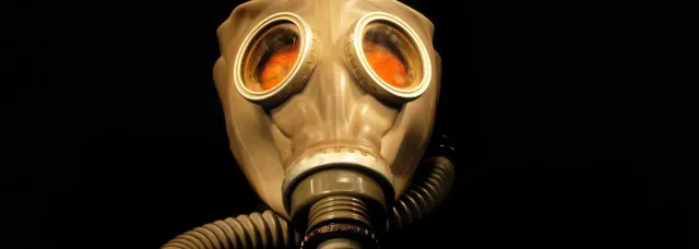 Imagen de una máscara de gas de la Primera Guerra Mundial Imagen de una máscara de gas de la Primera Guerra Mundial