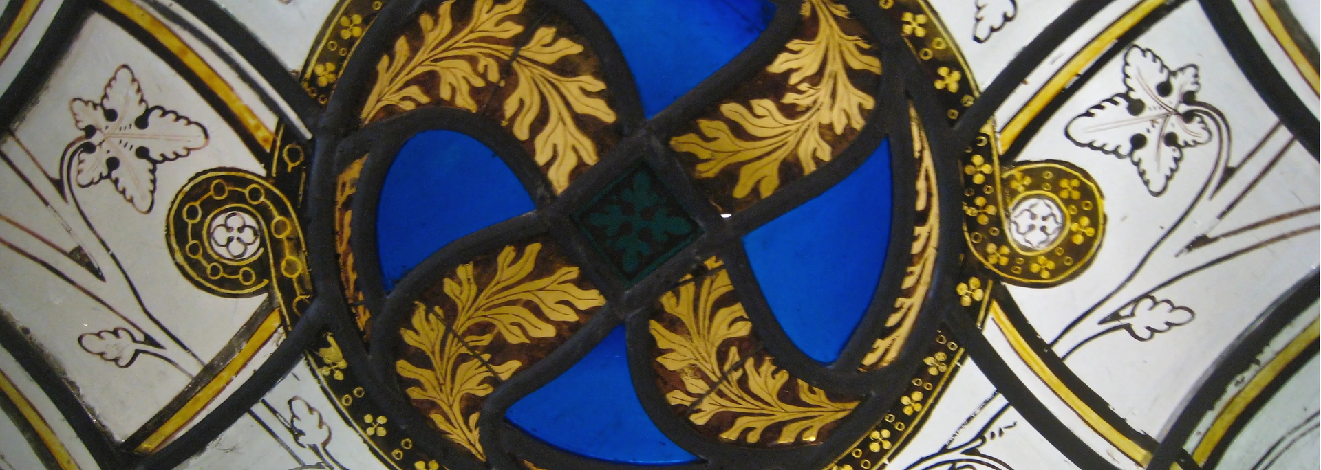 Picture of an example of Grisaille stained glass. Picture of an example of Grisaille stained glass.