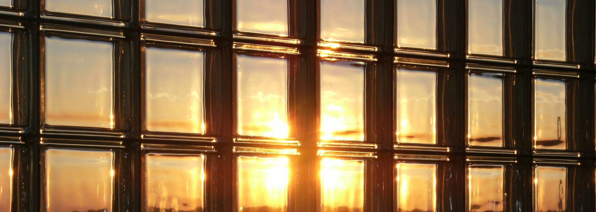 Picture glass bricks in a modern building.
