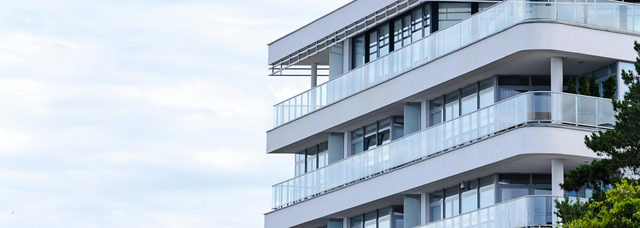Picture of glass balustrades. 