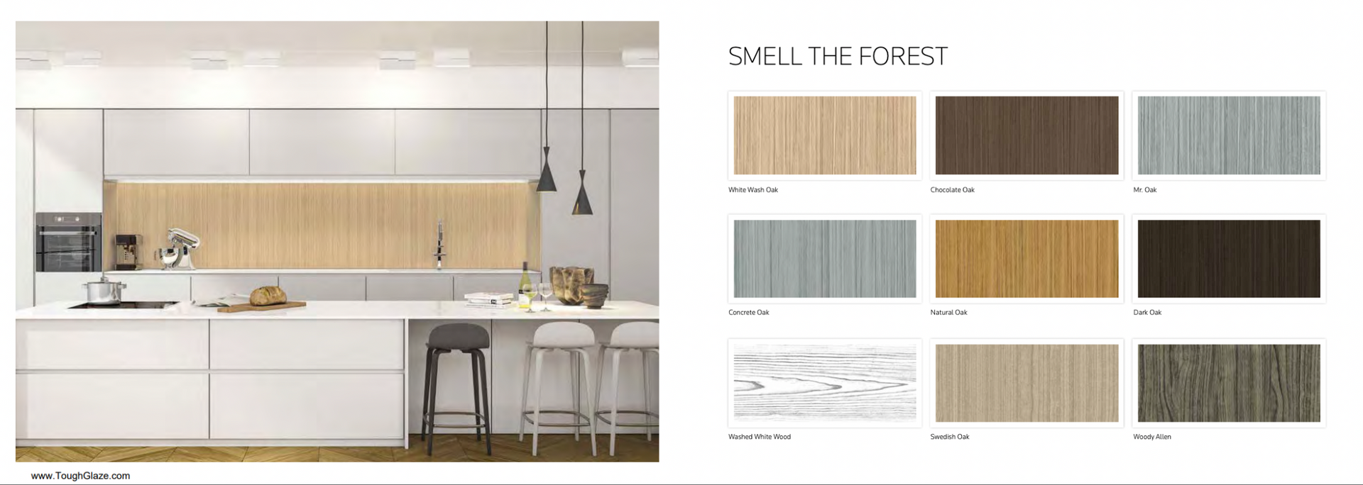 Picture of a screen grab of Smell the Forest page in brochure.
