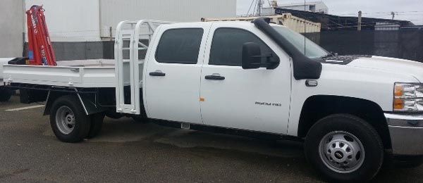 Side View Of White Truck — Welshpool, WA — PTE Group Pty Ltd